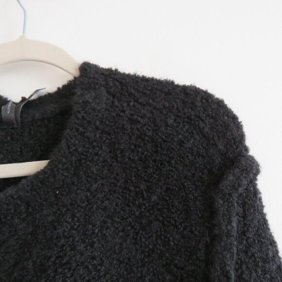 DEMOBAZA Nasma Black Knit Sweater Top Unisex Goth Ninja Futurist Utilitarian S - Picture 4 of 16